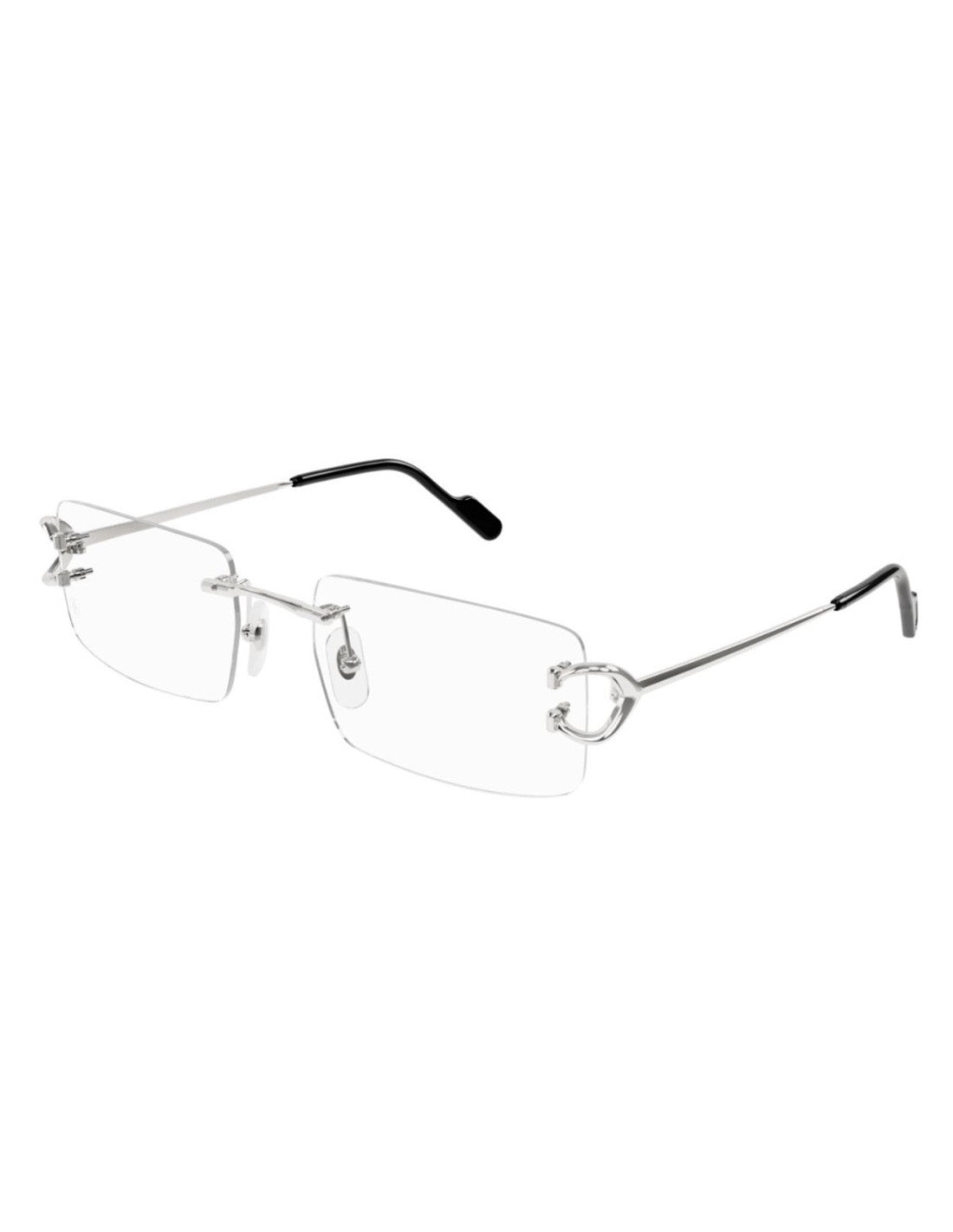 Cartier CT0488O Rectangular Silver Oftálmico