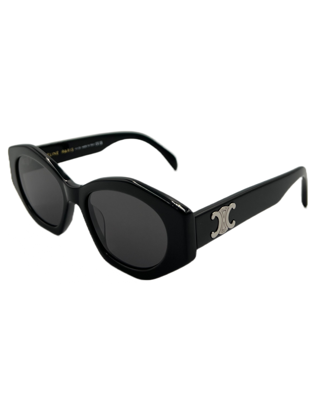Celine CL40238U 01A TRIOMPHE 08 Black Silver
