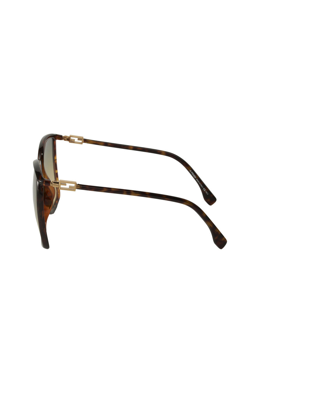 Fendi FF0431/G/S 086/GA Square Shape Cafe Degradado Carey
