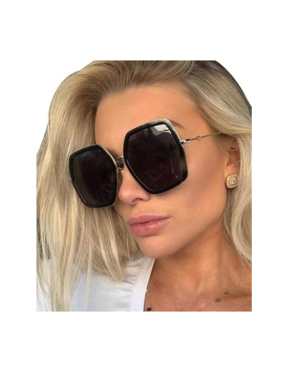 Gucci gg0106s 001 Square Oversized