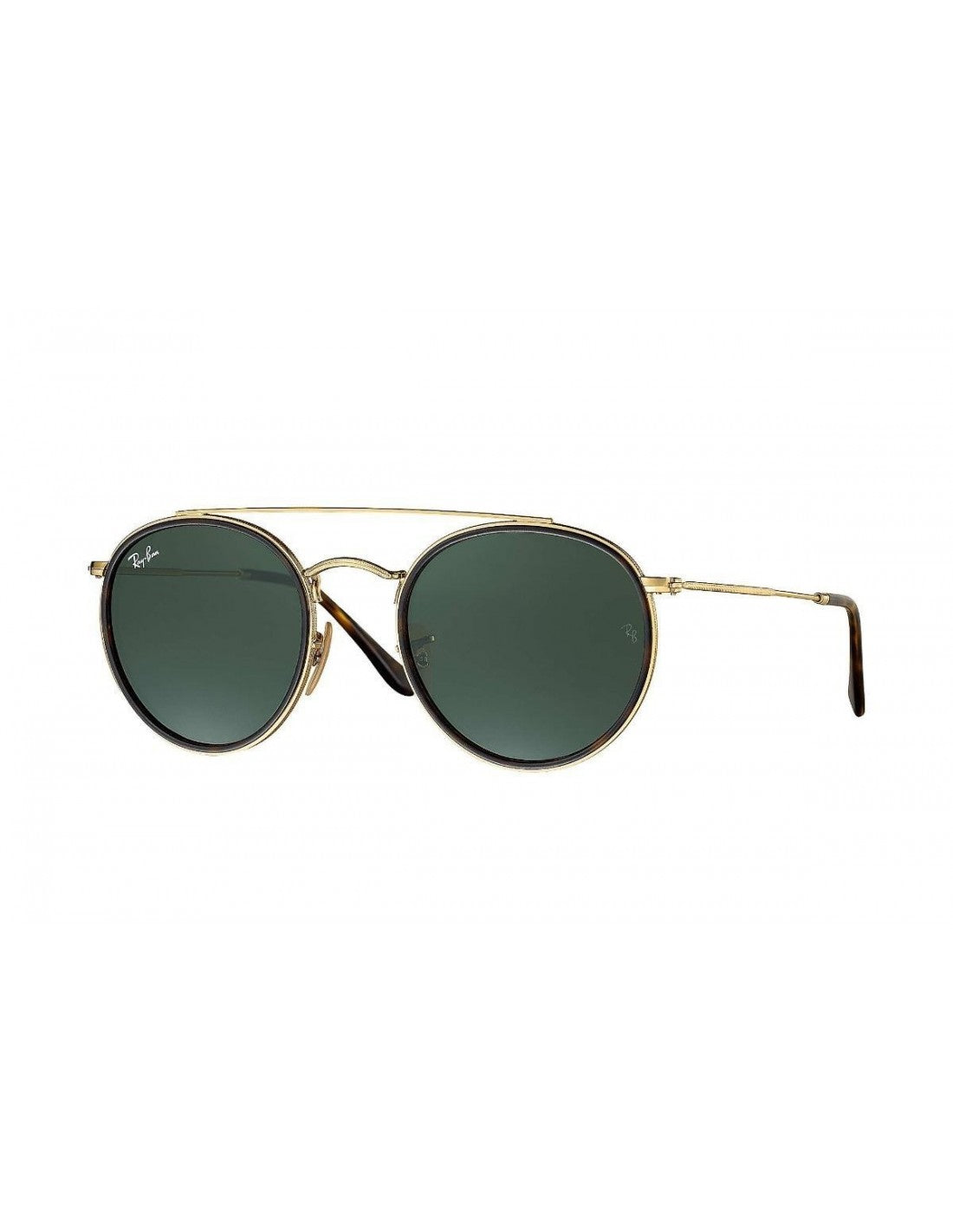 Ray Ban Rb3647n 001 Round Double Bridge Negro G-15 Dorado