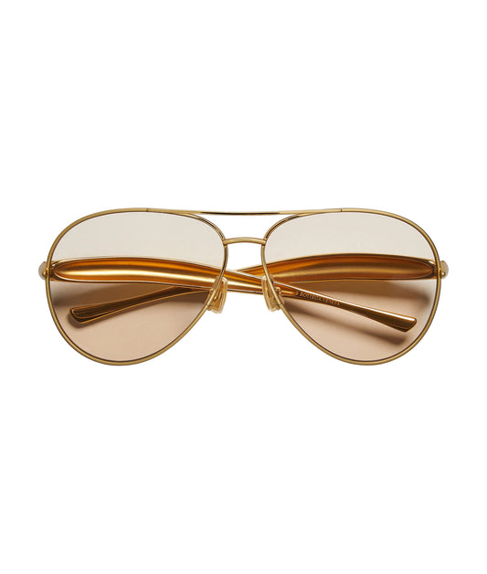 Bottega Veneta Sardine Aviator Gold