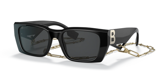 Burberry BE4336 Poppy Rectangle Black/Gold