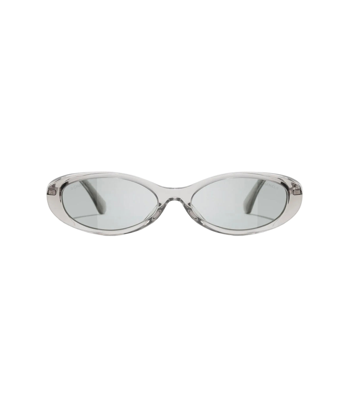 Chanel Oval Crystal Gray