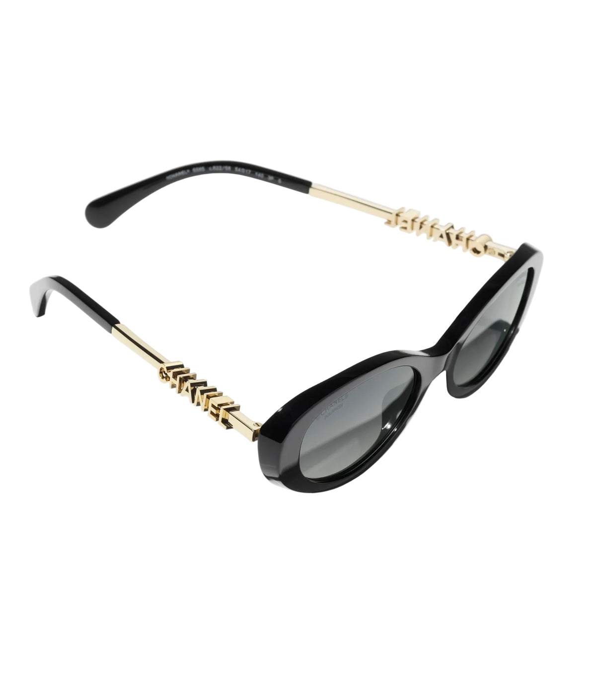 Chanel Oval Black Gold