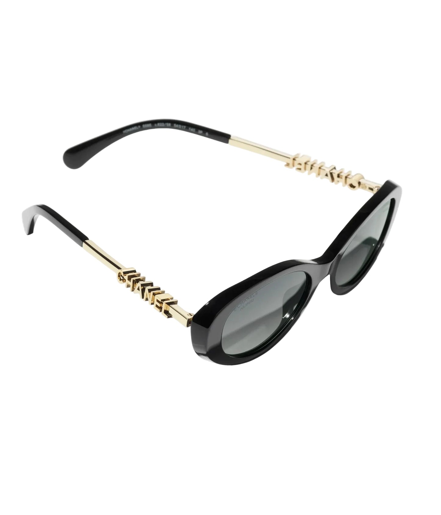 Chanel Oval Acetato Black Gold