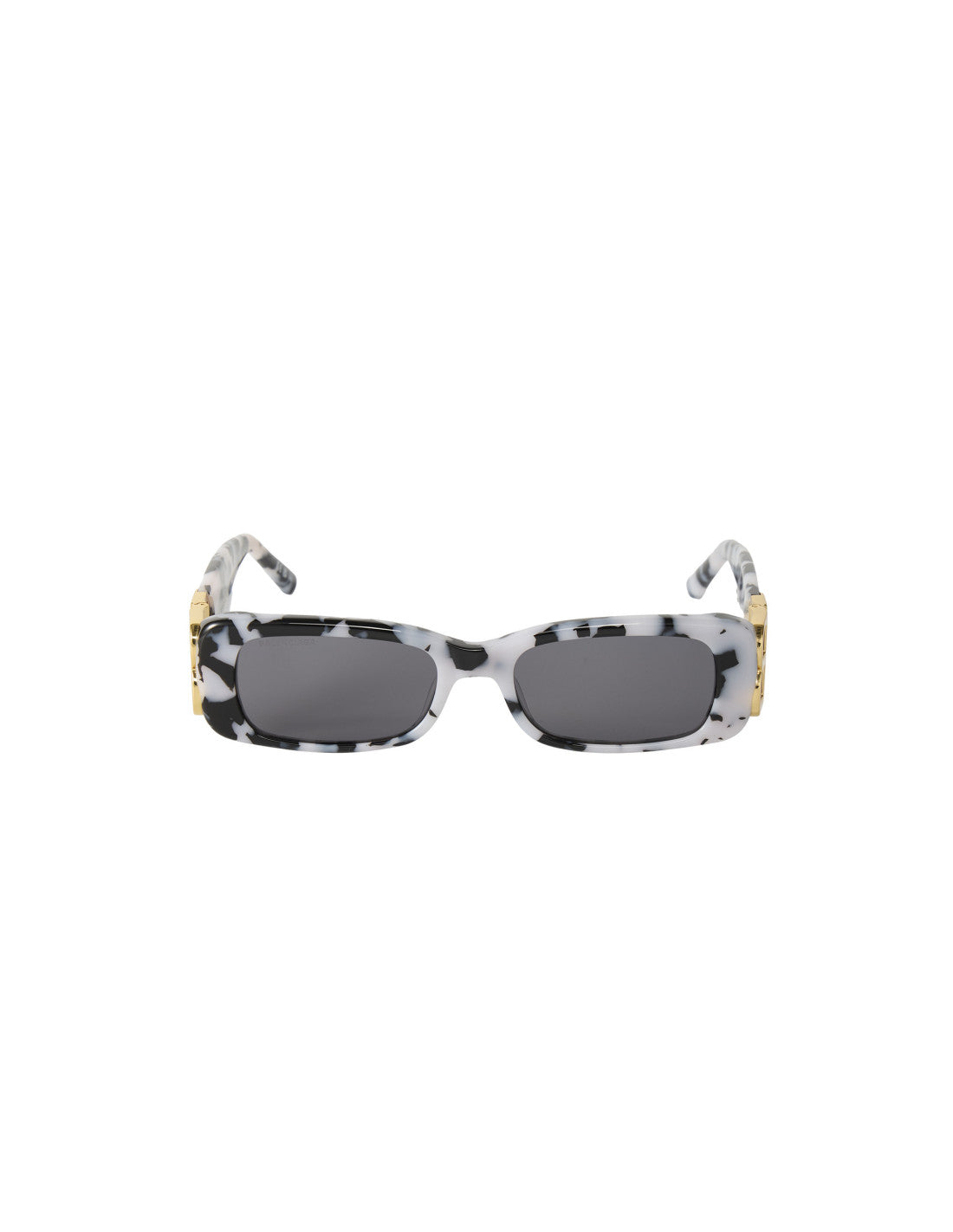 Balenciaga BB0096S 005 Dynasty Rectangle Black Gray
