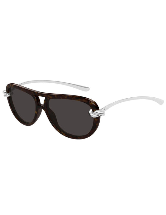 Bottega Veneta BV1418S Silver Carey