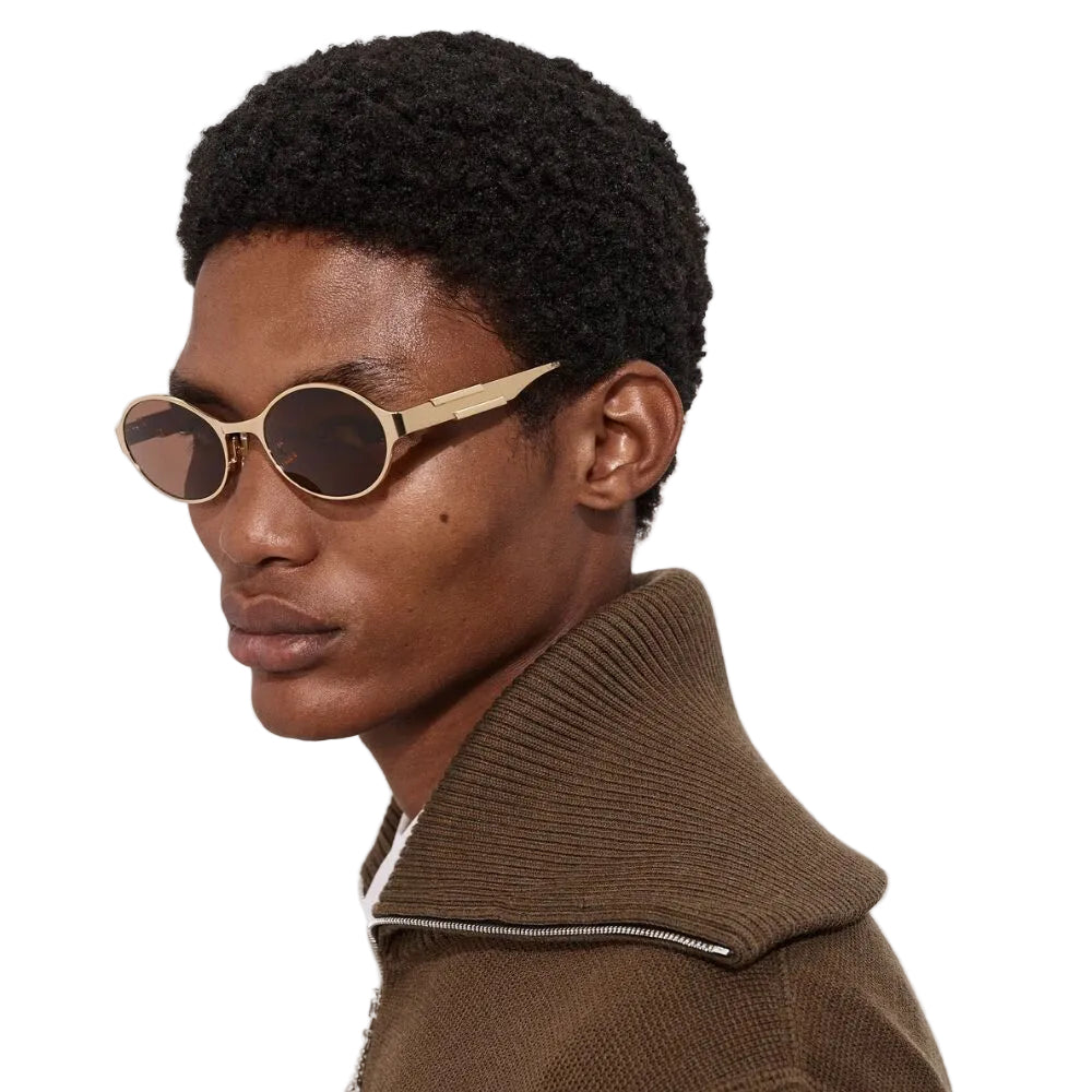 Bottega Veneta Oval Metal Gold