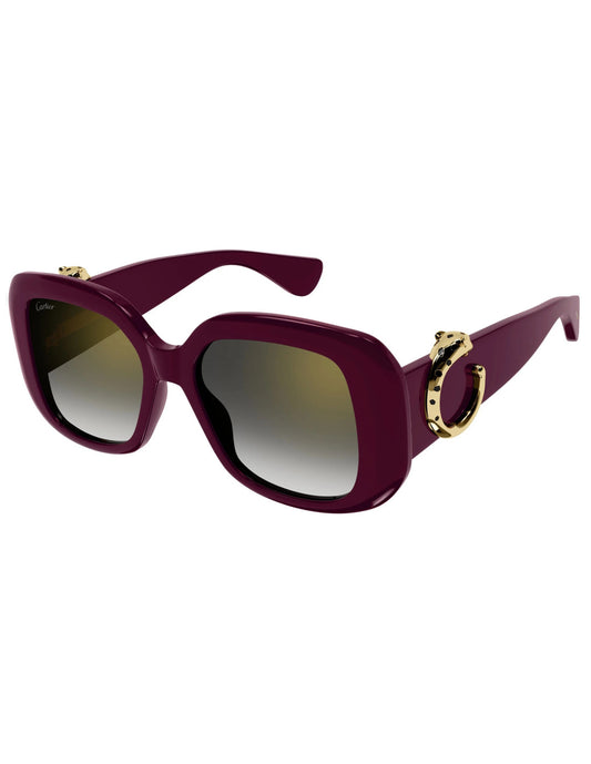 Cartier Acetato Oversized Burgundy