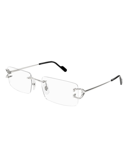 Cartier CT0488O Rectangular Silver Oftálmico