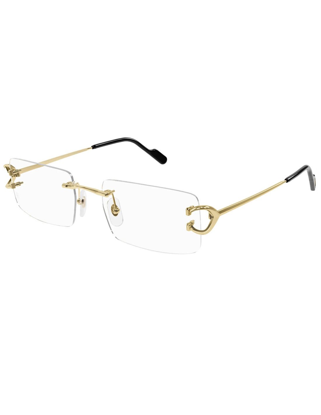 Cartier CT0488O Rectangular Gold Oftálmico