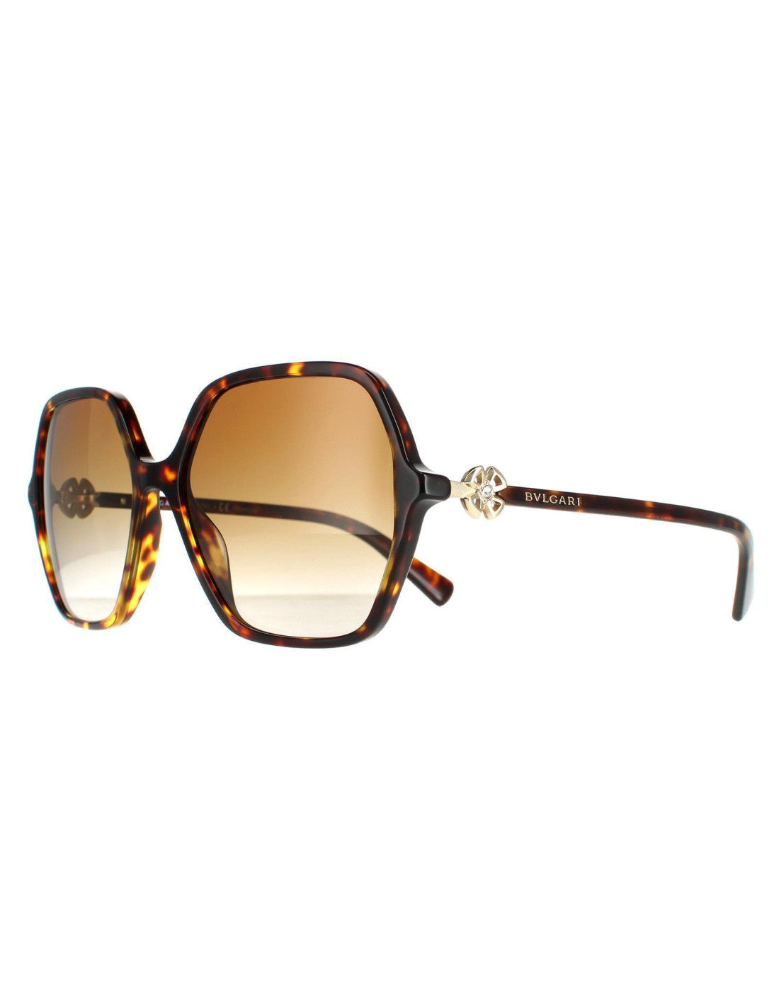 Bvlgari BV8238b 504/T5 Square Havana Brown Gradient Polarized