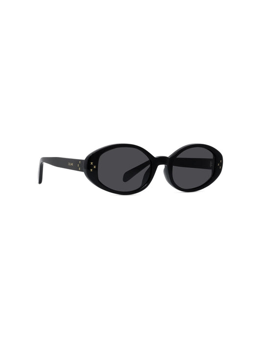 Celine CL40212U 52A Oval Shape Black Gold