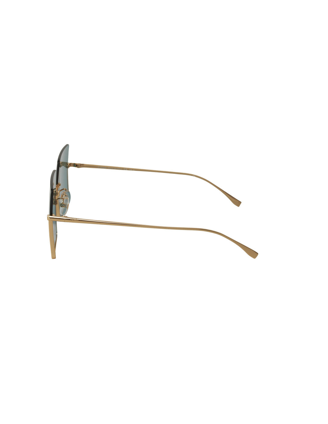 Fendi FF0401/S 000 Square Shape Gold Green Original
