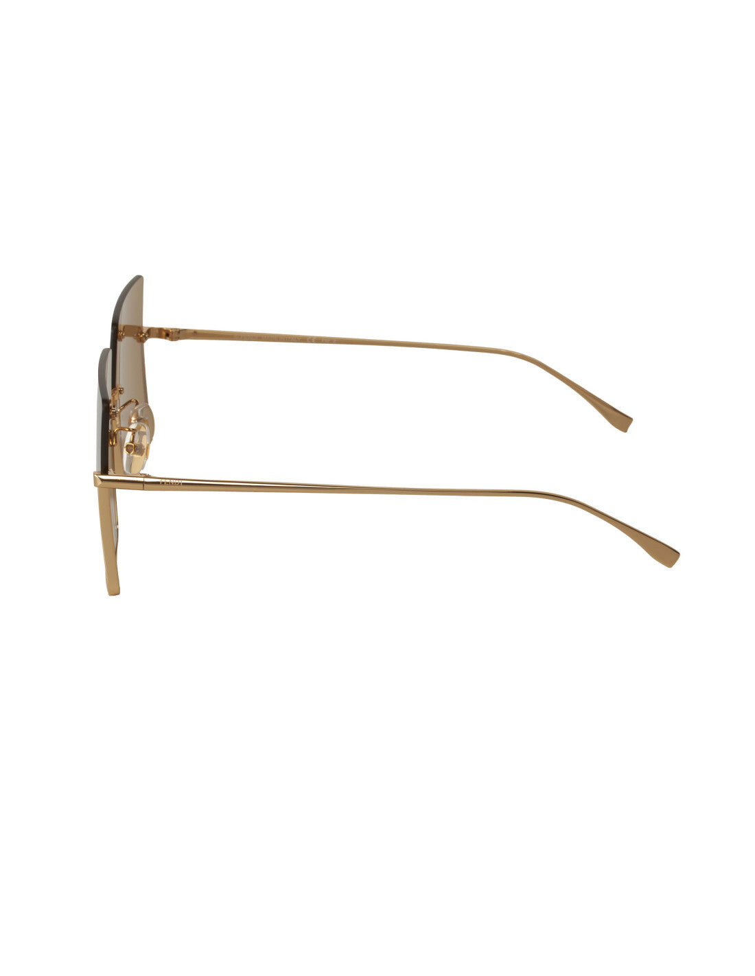 Fendi FF0401/S 001 Square Shape Gold Yellow Original