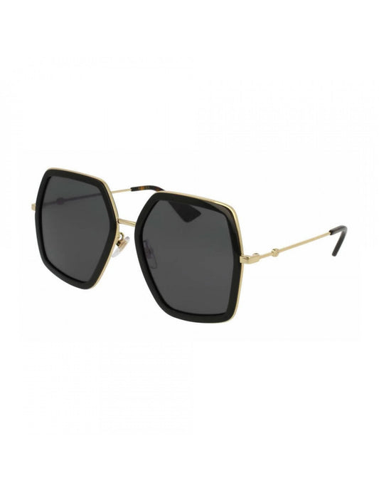Gucci GG0106S 001 Square Oversized Negro Degradado