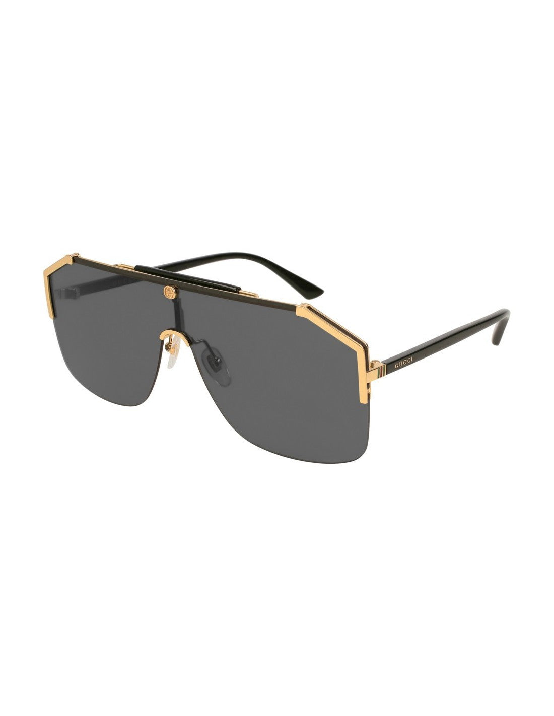 Gucci GG0291S 001 New Aviator Square Gris Negro Original