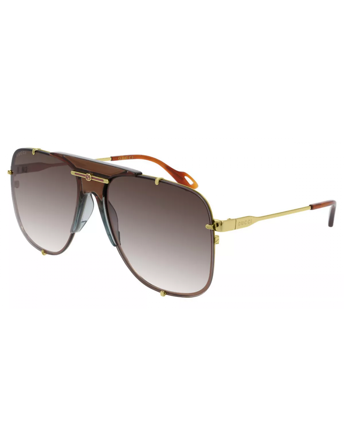 Gucci GG0739S 003 Square Shape Aviator