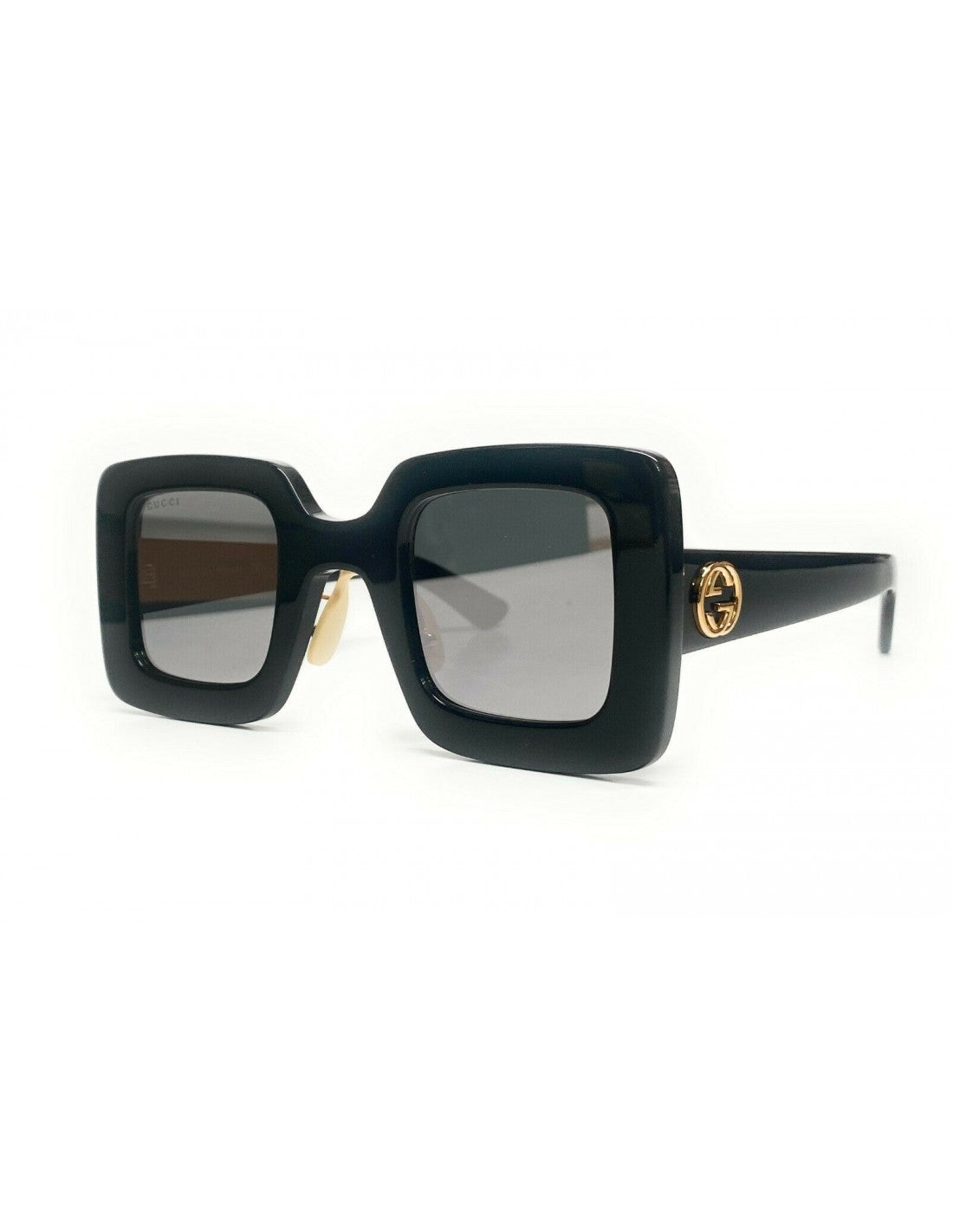 Gucci Gg0780S 004 Square Shape Negro Gris Nuevo Original