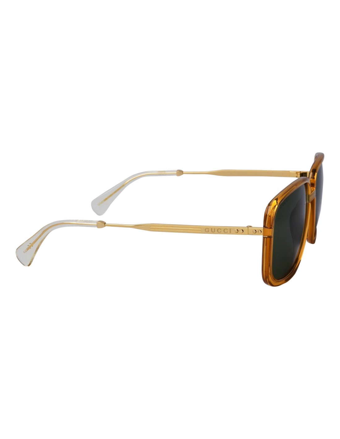 Gucci Gg0787s 001 Square shape Naranja Negro Dorado Original