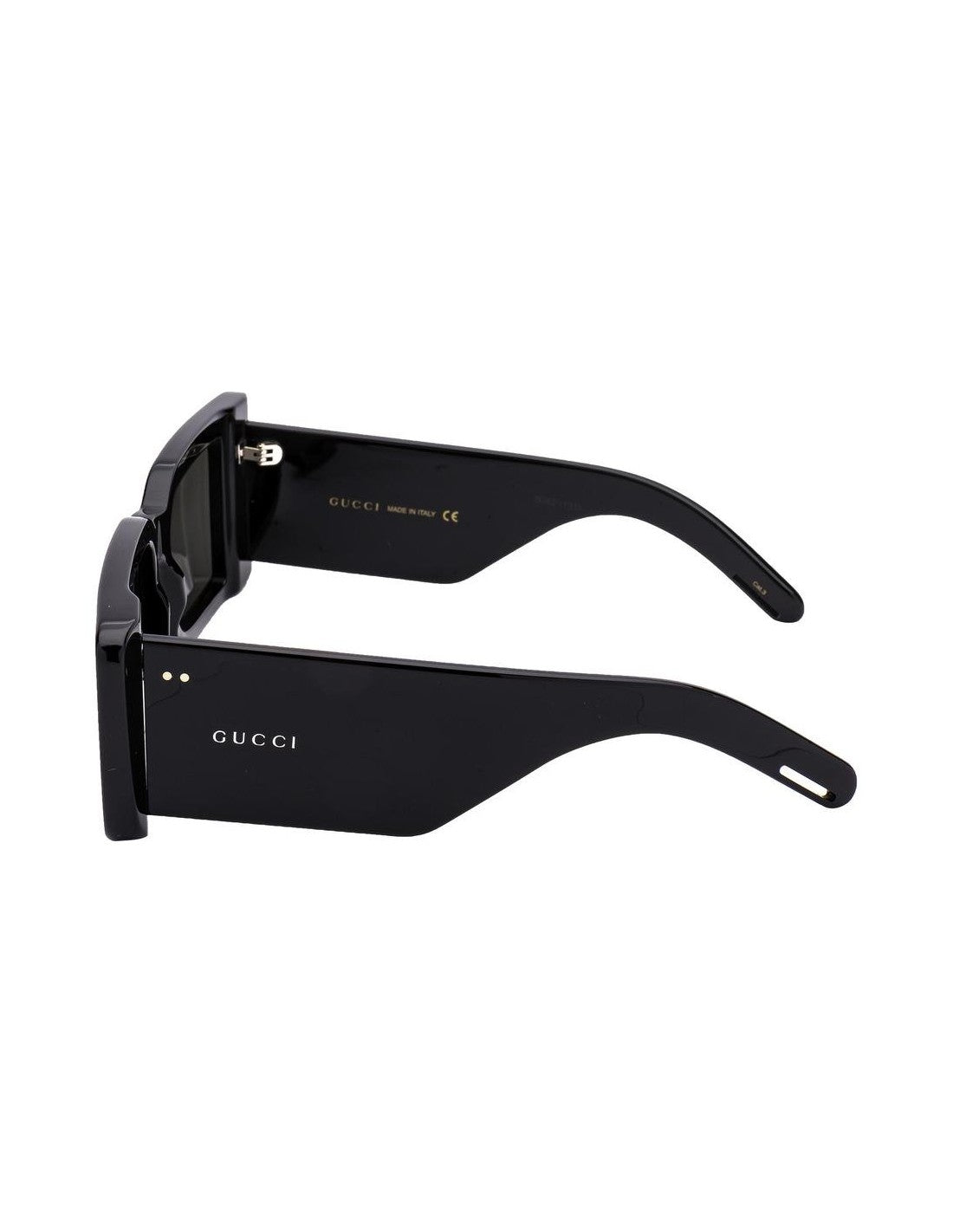 Gucci GG0543S 001 Square Oversized Negro Dorado Original