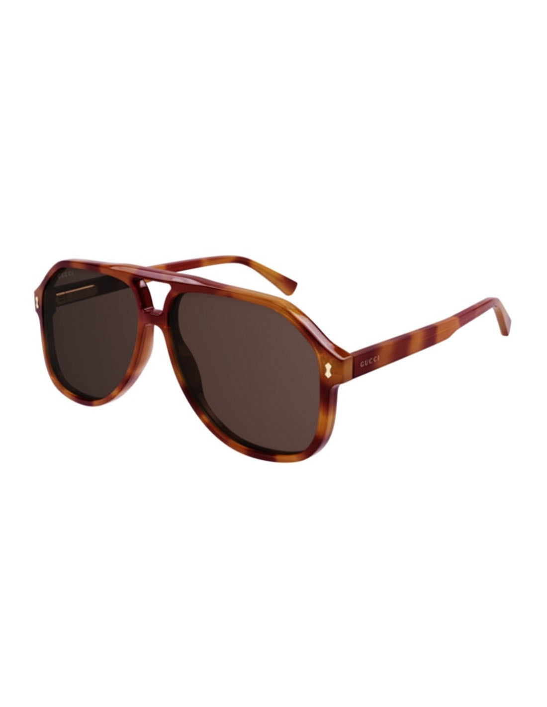 Gucci GG1042S 002 New Aviator Shape Havana Cafe