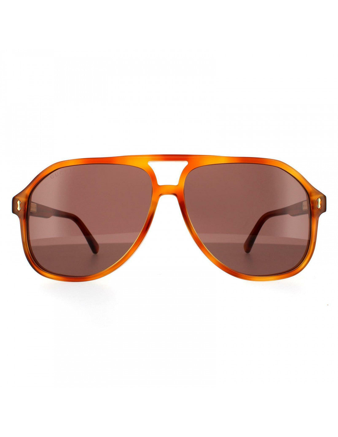 Gucci GG1042S 002 New Aviator Shape Havana Cafe