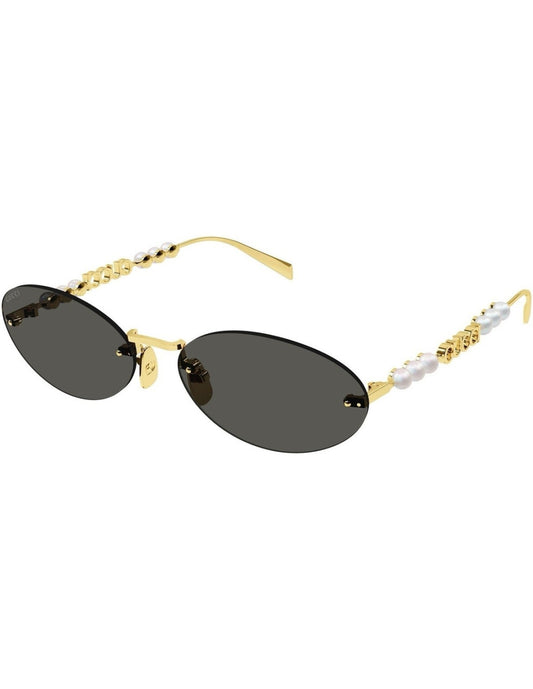 Gucci Oval Gold Black