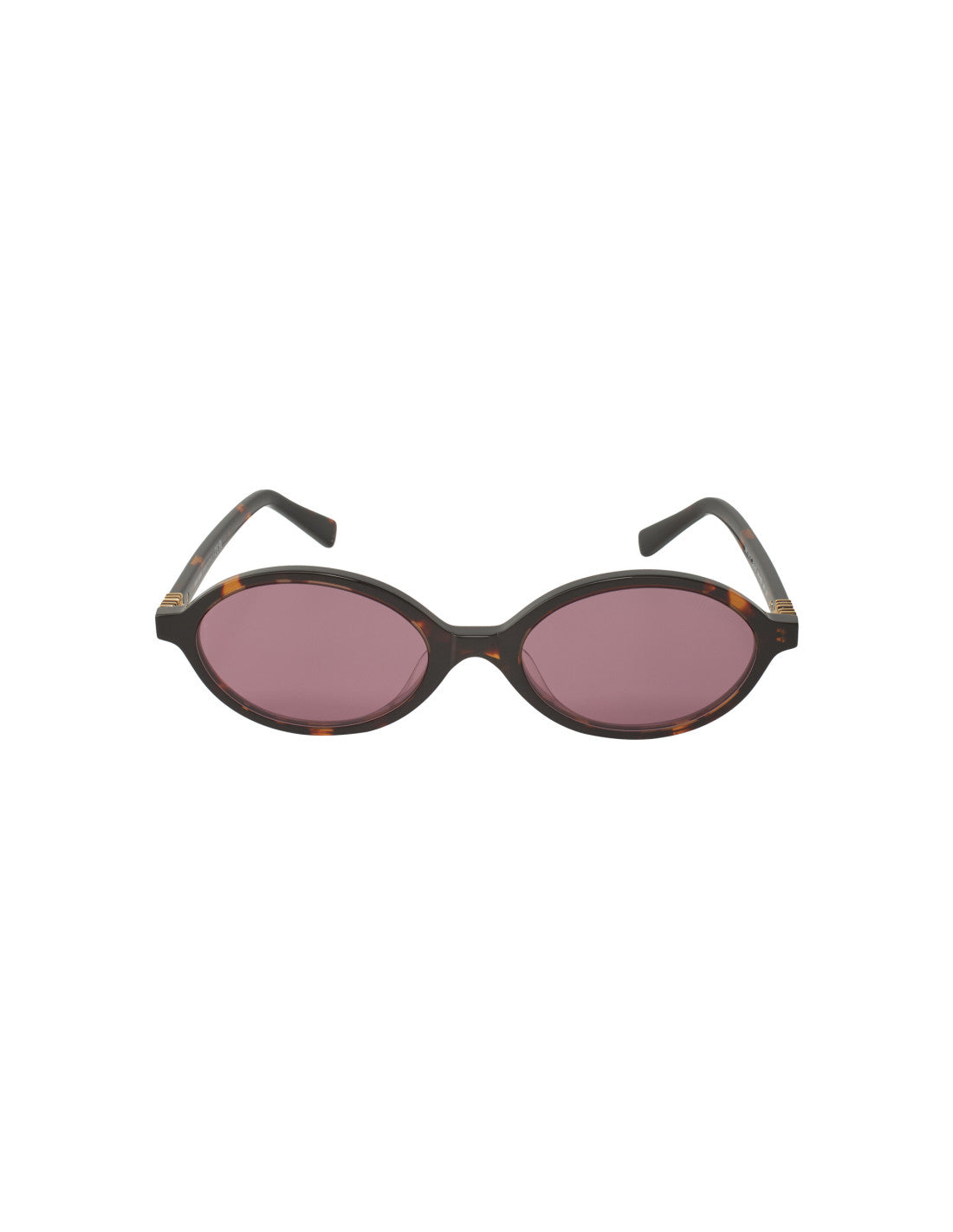 Miu Miu Oval Shape Tortoise Wine