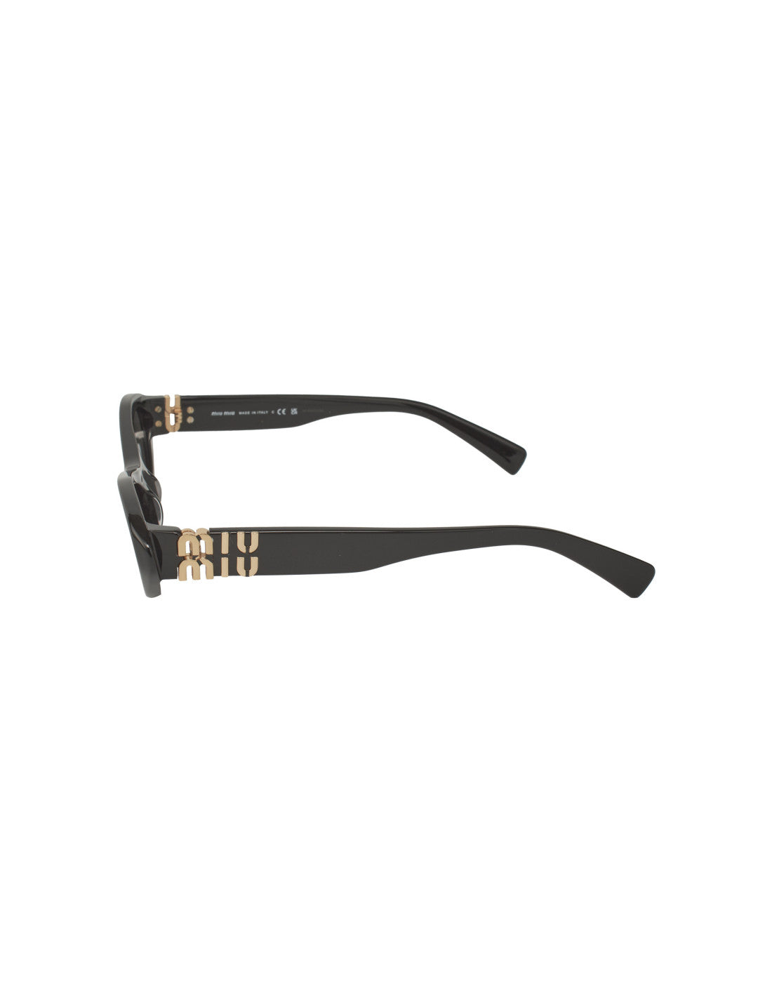 Miu Miu Oval Shape Black Gold