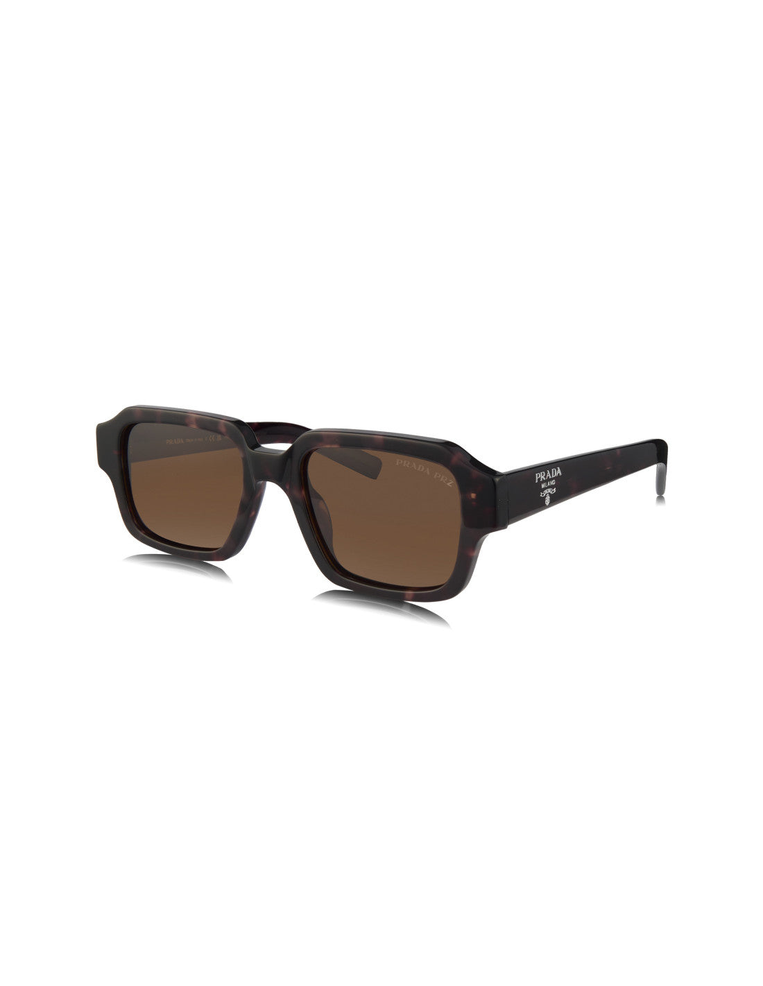 Prada SPR 02ZS 2AU-01D Square Shape Tortoise Polarized
