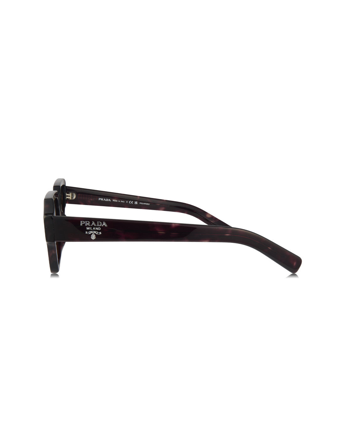 Prada SPR 02ZS 2AU-01D Square Shape Tortoise Polarized