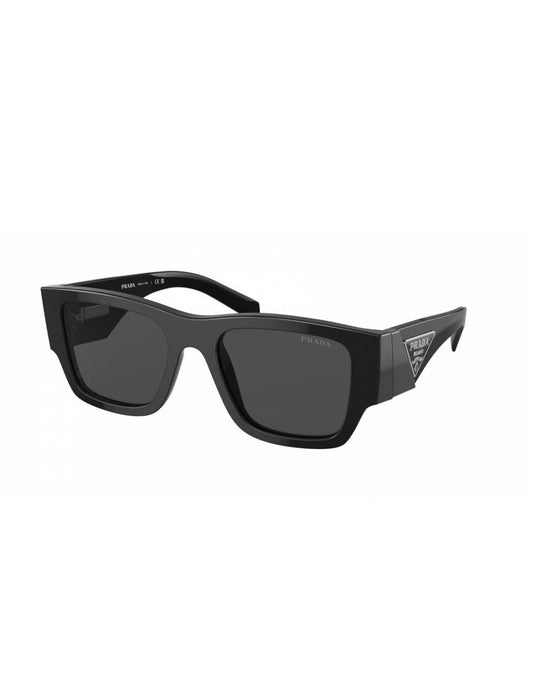 Prada SPR 10Z 1AB-5S0 Square Shape Black Silver