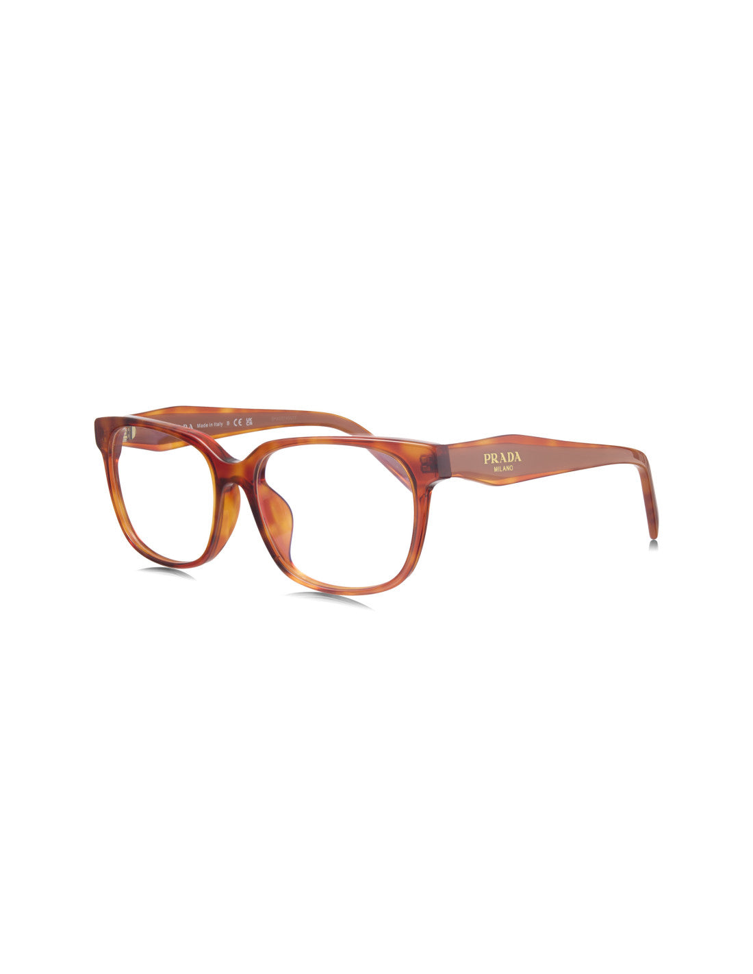 Prada SPR 17ZV 4BW-1O1 Oftálmico Square Shape Camel
