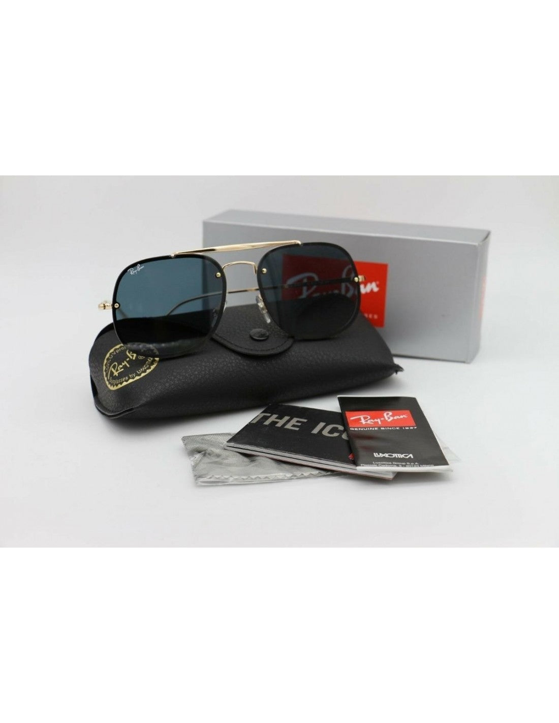 Ray Ban Rb3583n 9050/71 The General Blaze Negro G-15 Dorado