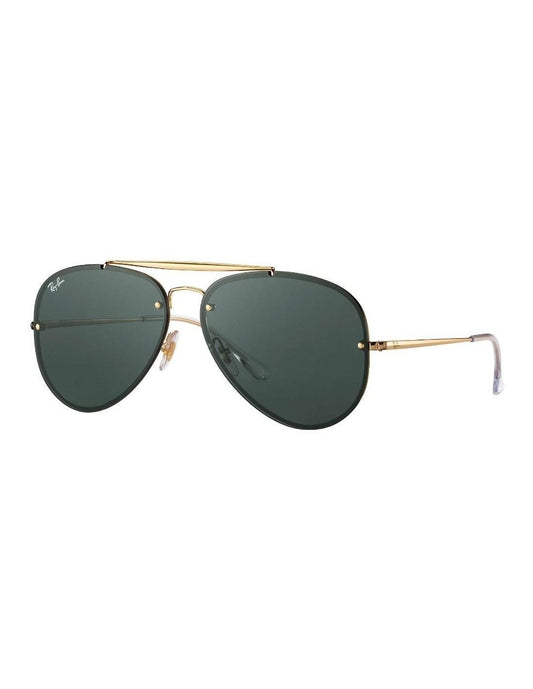 Ray Ban Rb3584n 905071 Aviator Blaze Negro G-15 Dorado Original