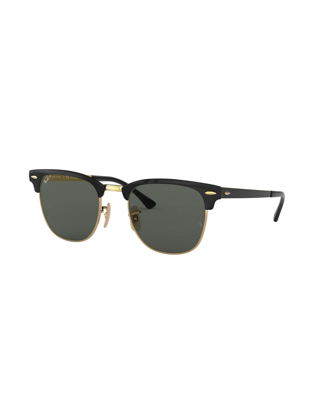 Ray Ban Rb3716 187/58 Clubmaster Metal Negro G-15 Dorado Polarizado